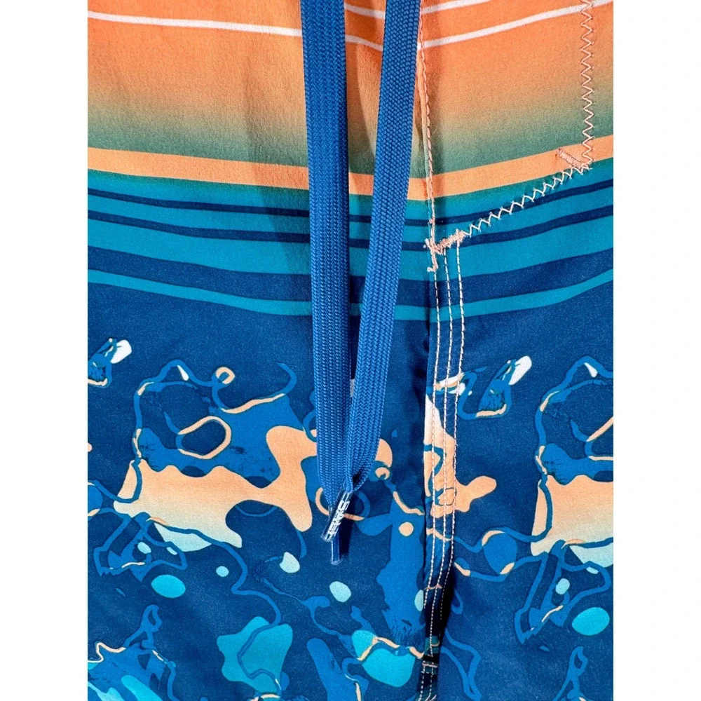 Salt Life Vapor Stretch Board Shorts Mens‎ 38 Orange Blue SLX QD Camo Swim